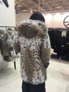 Lynx fur coat with hood N1 (LF02) by charm.gr
